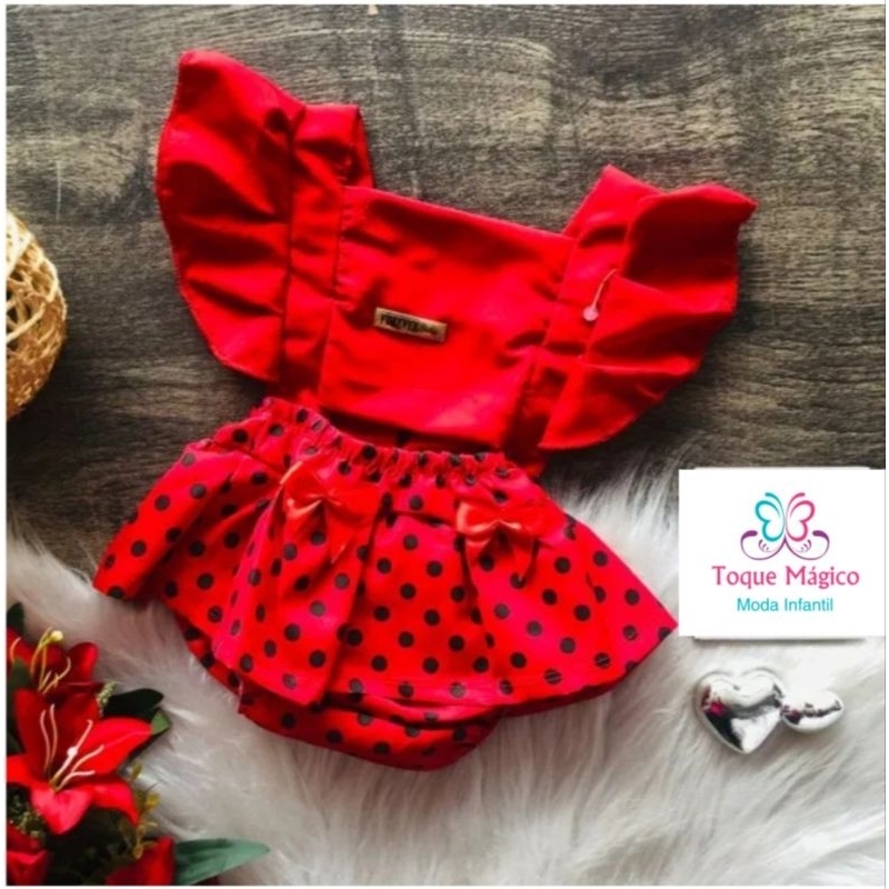 Jardineira Romper Salopete Barbie Bebe Infantil Mesversario Blogueirinha  Mini diva Roupa para Bebe