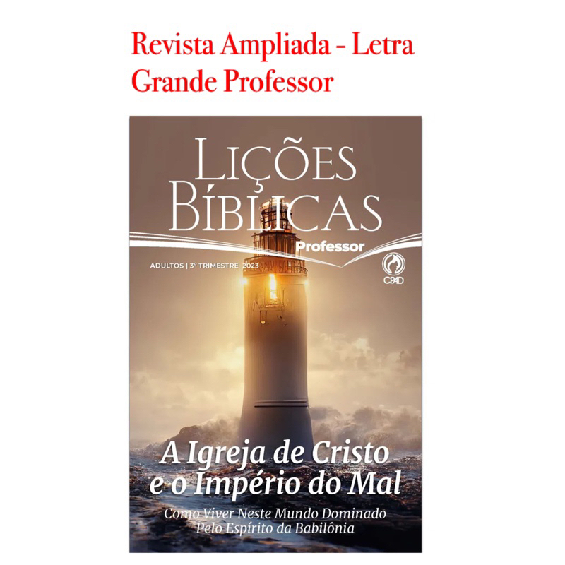 Revista Ebd Ampliada Letra Grande Professor Classe Adulto | Shopee Brasil