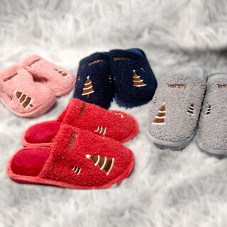 Pantufa De Casa Feminina Menina Pelúcia Confortável