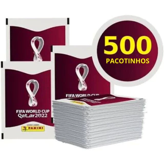 Kit 500 Envelopes Figurinhas Panini Copa Do Mundo Fifa Qatar 2022