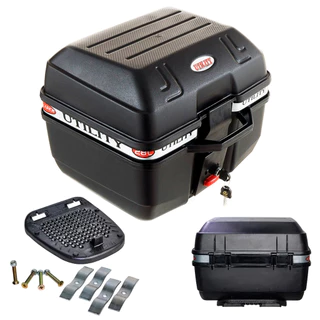 Baú de Moto 28 Litros Glider Bauleto Reforçado P/ Motoboy Bagageiro Completo