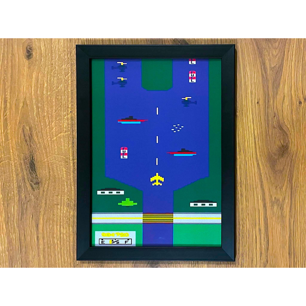 Quadro River Raid Atari game anos 80 nave geek anos 70 retro | Shopee ...