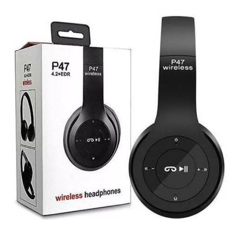 Fone De Ouvido Bluetooth P47 Wireless 5.0 Headphone | Shopee Brasil