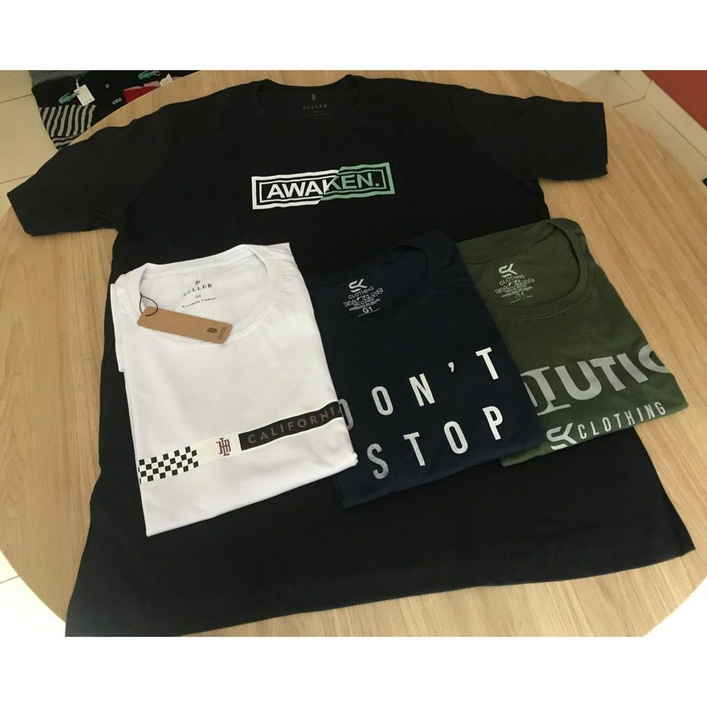 Kit 2 Camisas Camiseta Masculinas Plus Size G1 G2 G3 G4 G5 G6