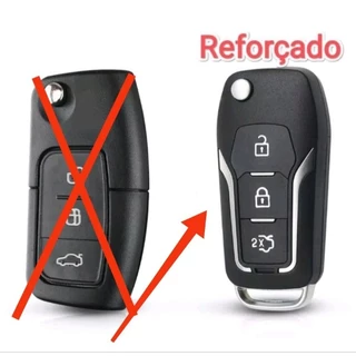 Carcaça Chave Canivete Ford Focus New Fiesta New Ecosport Modelo Novo Reforçado