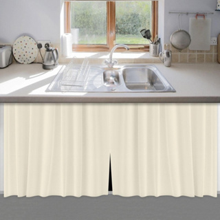 Cortina de Pia Bege PVC - Bege