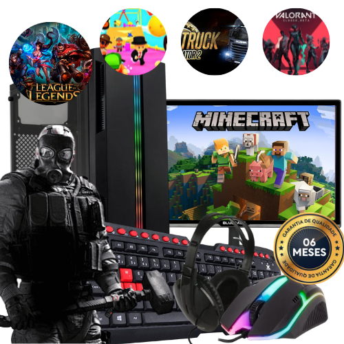 Pc Completo Gamer com 1000 Jogos acompanha Kit Gamer - Imperiums -  Computador Gamer - Magazine Luiza