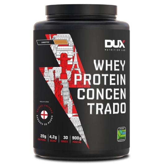 Whey Protein Dux Nutrition Concentrado - 900g - ORIGINAL