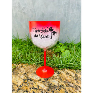 kit 50 Taças De Gin 580ml Borda Degradê Acrílico Personalizada aniversários festas casamento presentes