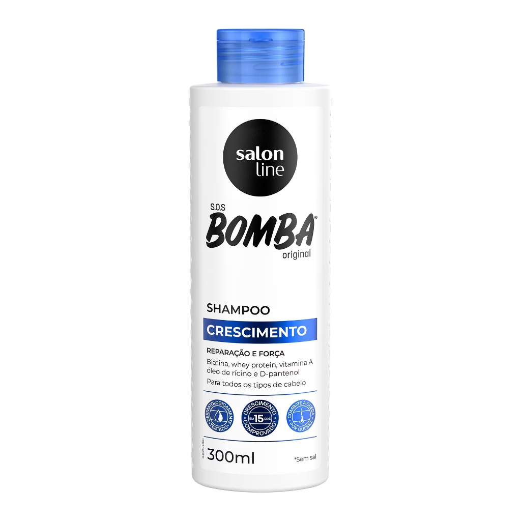 Salon Line Shampoo Sos Bomba 300ml | Shopee Brasil