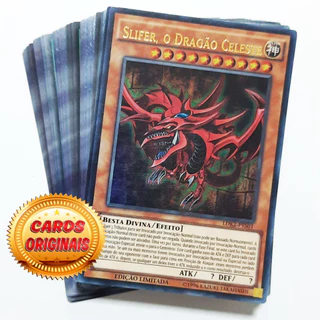 Yugioh Deck Deus Egípcio Slifer, o Dragão Celeste - Cartas Originais