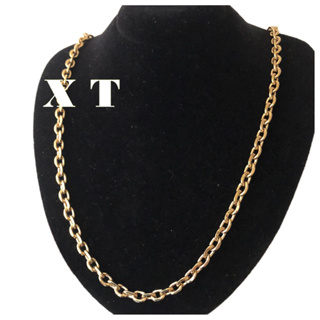 Corrente masculina banhada a ouro 18k cadeado 70cm7mm fecho de trava