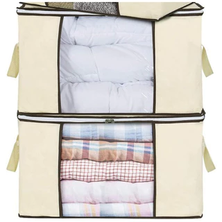 Organizador Multiuso Caixa Organizadora De Guarda Roupa Flexivel Com Ziper Grande 60x45x30cm Organizadores de Guarda-Roupas