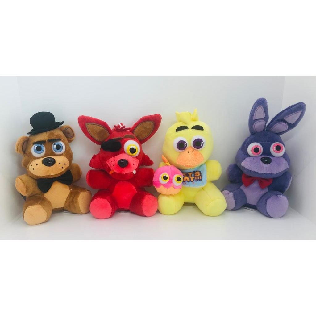 Pelucia Five Night At Freddy's Fnaf Com4 Modelos Bonnie Foxy
