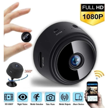 Câmera De Monitoramento Noturno Monitor De Rede Em Casa Infravermelho Night Vision A9 FsHD 1080P Wi-Fi Sem Fio