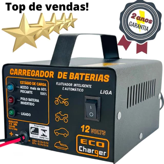 Carregador de baterias 12V Expert Charger P5 com flutuador - Carregamento seguro e eficiente da sua bateria.