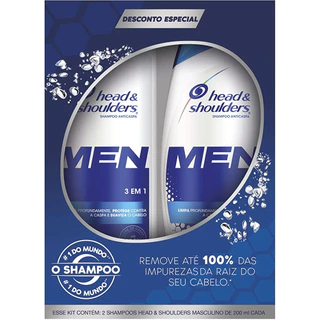 Shampoo Anticaspa kit com 2x 200ml Men Head Shoulders Leve Mais Pague Menos