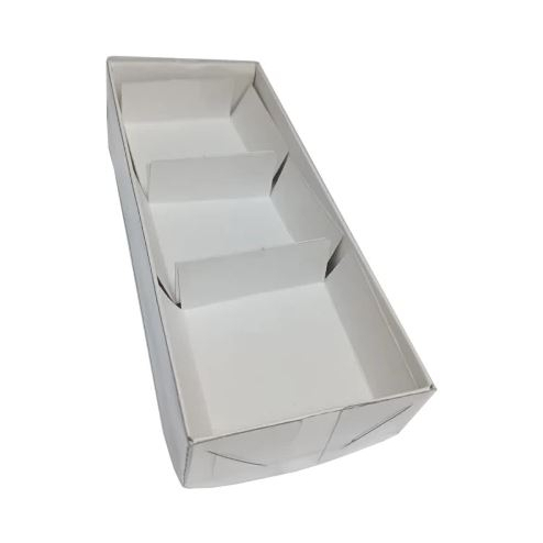 Caixa para 03 Brownie com Pétala 20,6x8,3x3,5 Tampa PVC Com 10