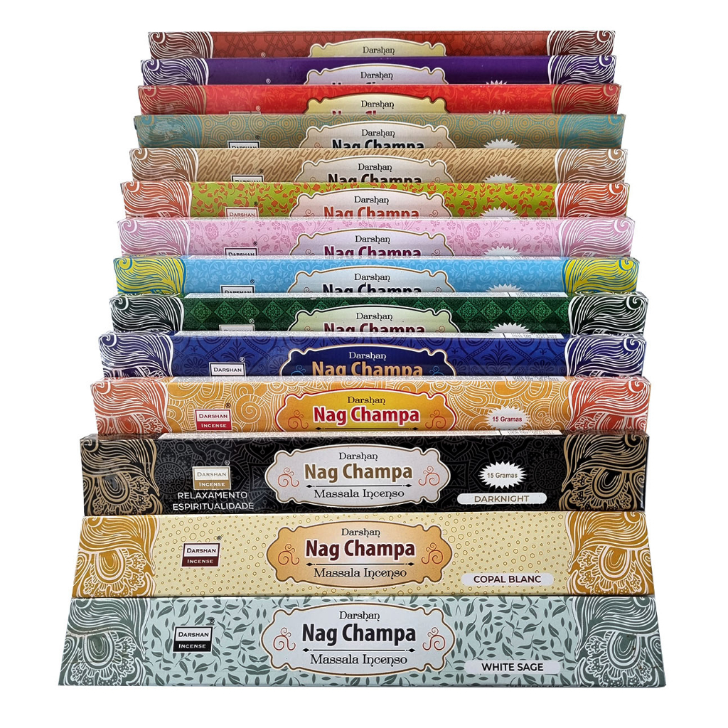 incenso nag champa massala kit 12 caixas 6 aromas - MAGNIFICAT INCENSOS