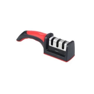 Amolador Afiador De Facas Em Aço Inox Profissional Com 3 Estágios Afiadores Profissional 21.5x5,8x5,1 CM em Oferta na Shopee