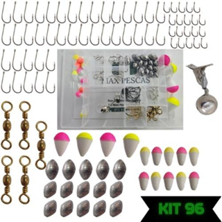 Kit de Pesca Completo Com Estojo Organizador 96 Itens Max Pescas