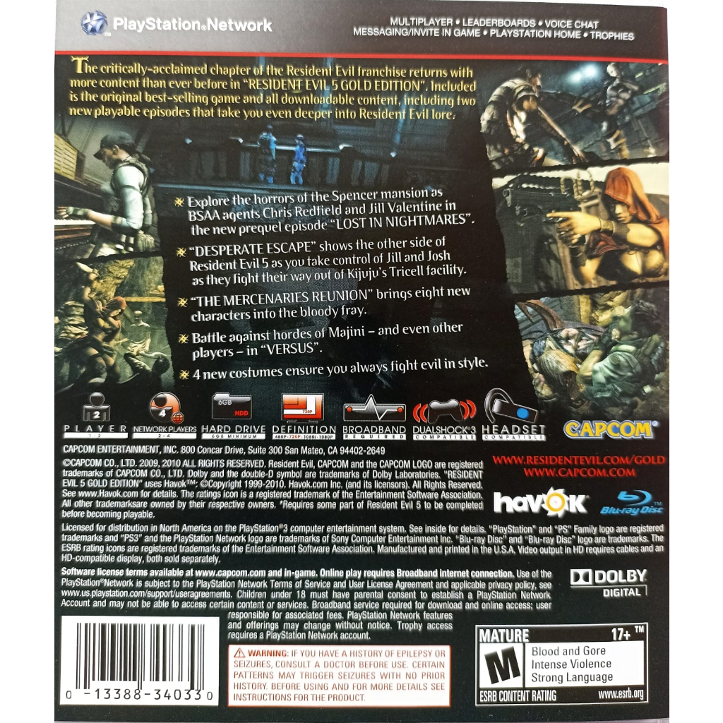 Resident evil origins collection ps3 hotsell
