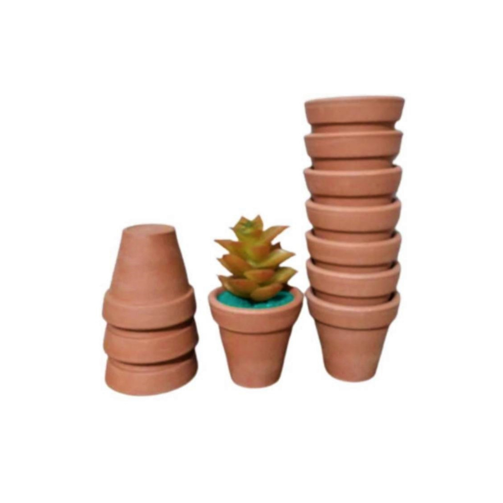 150 Mini Vaso Barro Pequeno Lembrancinha Casamento 5,0x4,5 Cm