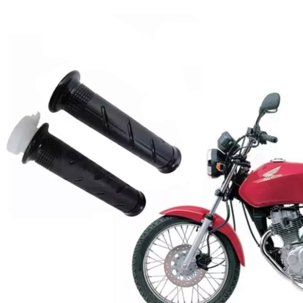 Manopla Punho Par Honda CG Titan Fan 125 150 Com Roldana Shopee Brasil