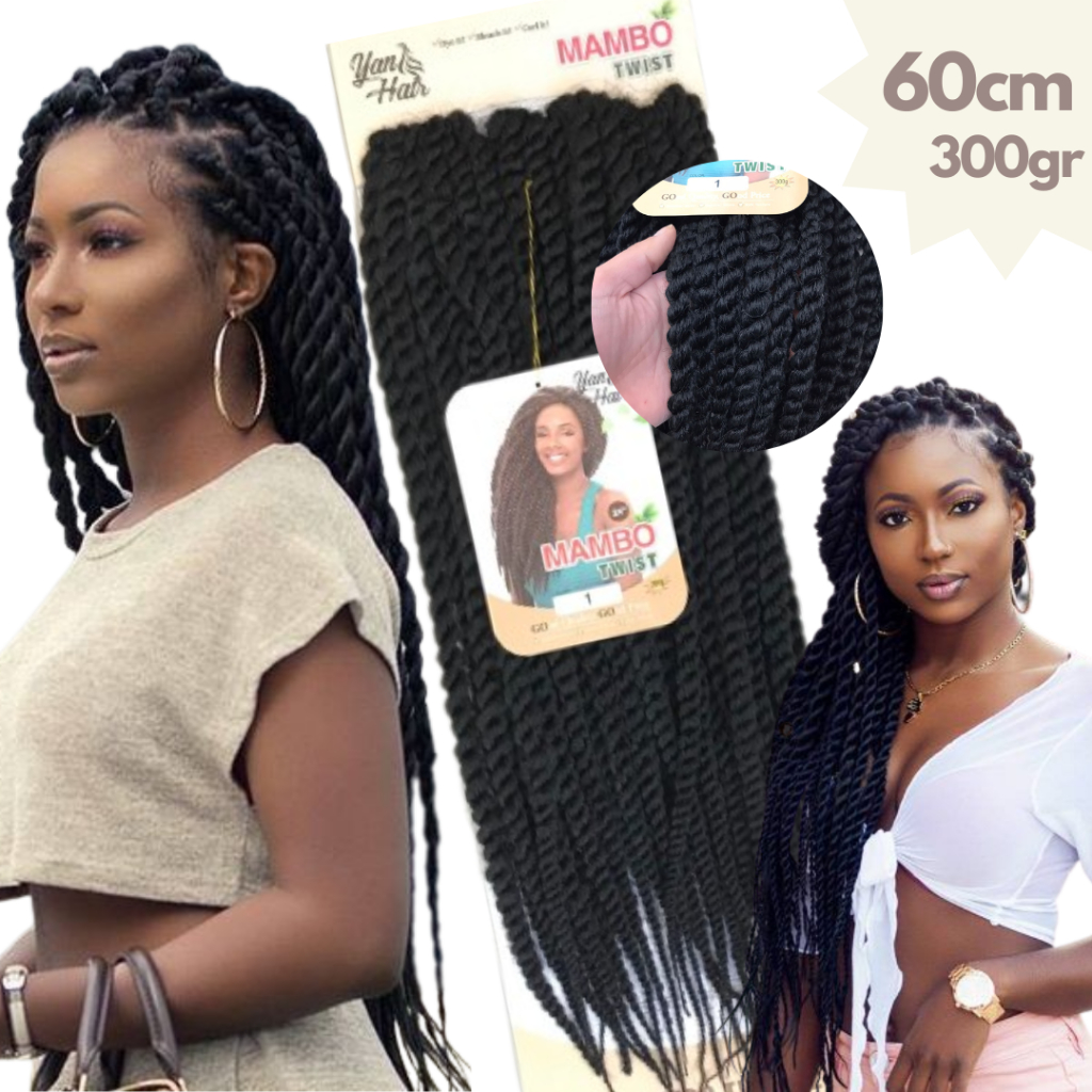 Cabelo Sintético Mambo Twist Trançado Premium 300gr | Shopee Brasil
