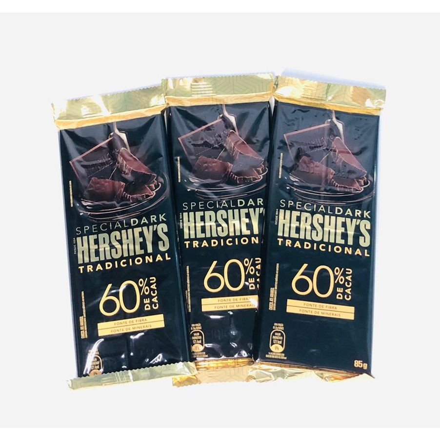 Hersheys Barra de Chocolate Special Dark Tradicional 60 85 gramas Kit