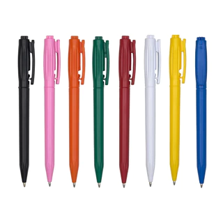 Kit 100 Unidades Caneta Plástica