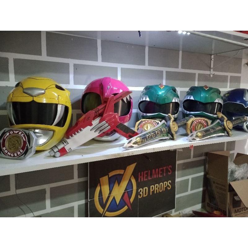 helmet Power Rangers, capacete cosplay Power Rangers clássico, feito em impressão 3D