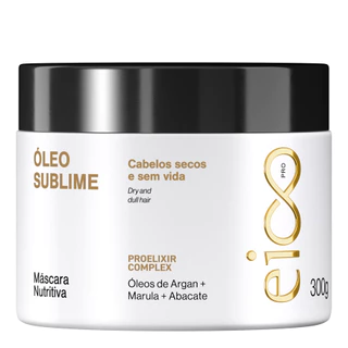 Eico Professional Máscara Nutritiva Tratamento Creme de Hidratação Óleo Sublime 300g Óleos de Argan Marula e Abacate