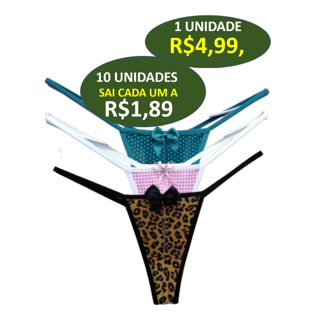 Em promoção! Xadrez De Frutas Japonês Fresco Pequeno Calcinha