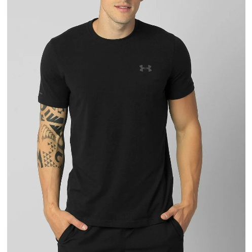 Camiseta de Treino Masculina Under Armour HeatGear Novelty Cinza
