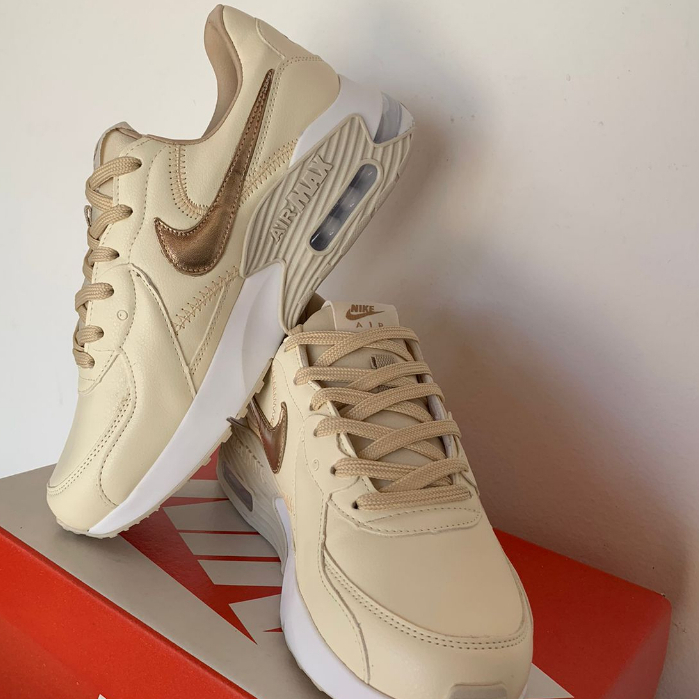 Tenis air sale max dourado