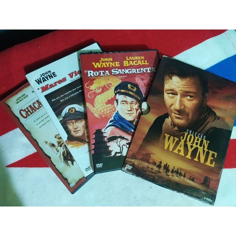 dvd box John Wayne 3 filmes 3 discos | Shopee Brasil