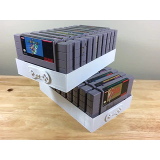 Porta Cartuchos Fitas para Super Nintendo - Suporte para 10 cartuchos fitas