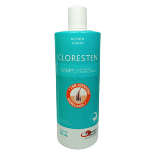 Cloresten 500mL - Shampoo Antibacteriano P/ Cães e Gatos