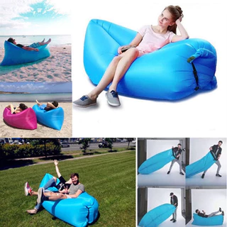 Sofa Inflável ar Preguicoso Camping show evento Praia Saco De Dormir Cama Portatil de Acampamento-Envio imediato
