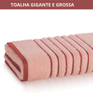 Toalha de Banho Algodão 100% Banhão Grande Grossa 80x150 515g . Amsterdã
