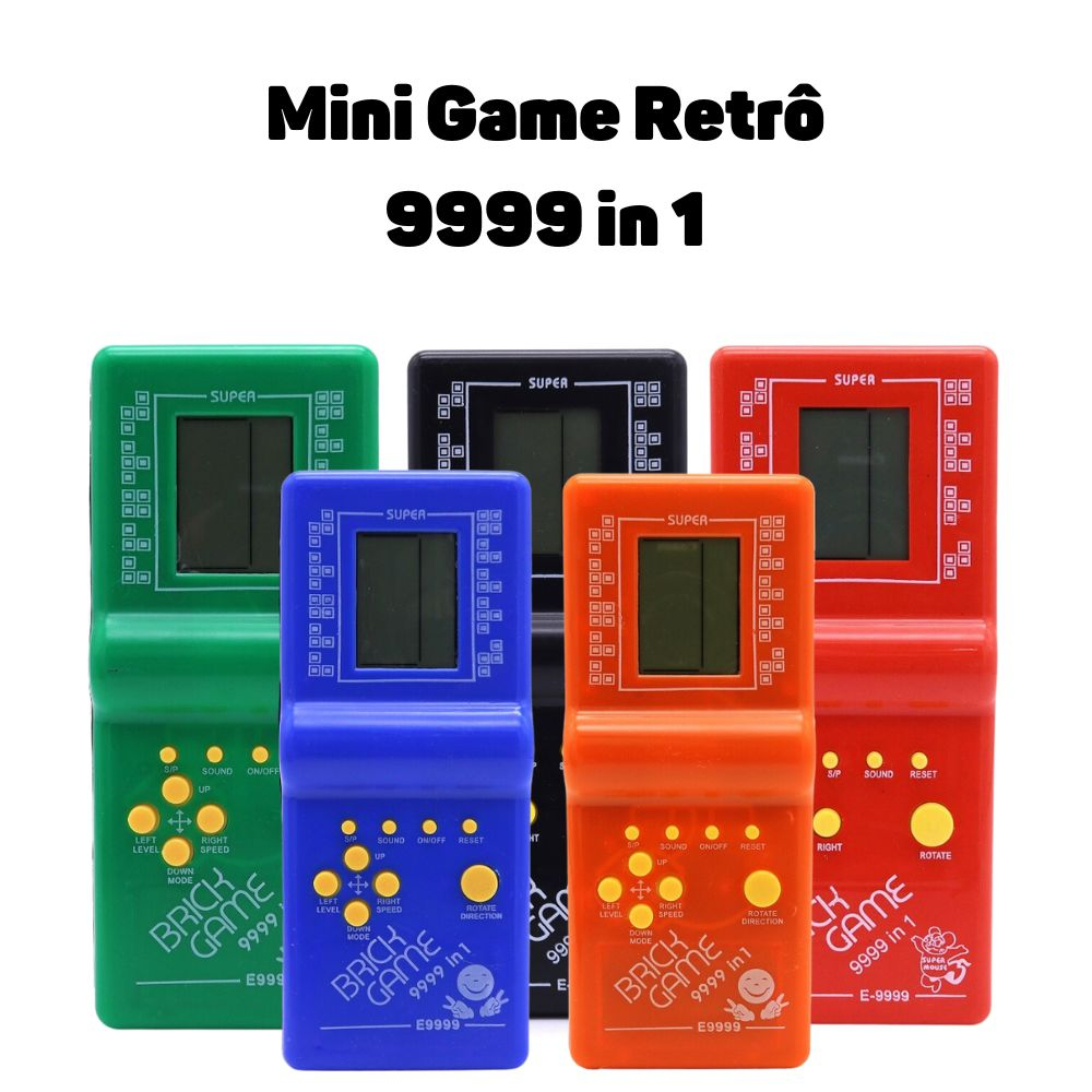 Mini Game Vídeo Game Retrô 9999 Jogos em 1 - anos 90
