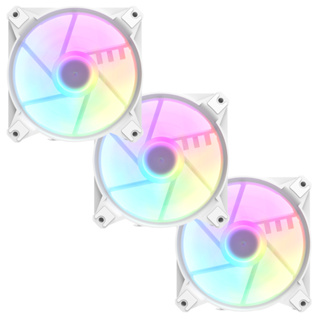 Kit 3 Cooler Fan Gamer Hyrax Branco, 120mm, A-RGB, - HCL603W