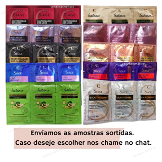 Kit Com 05 Sachês Siàge Instance Eudora Cronograma Capilar Sortidos 7ml