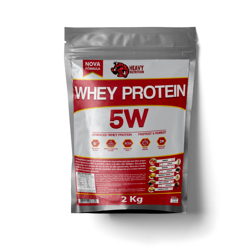 Whey Protein 2kg Wey Proten Way 3w 5w Sabores Shopee Brasil