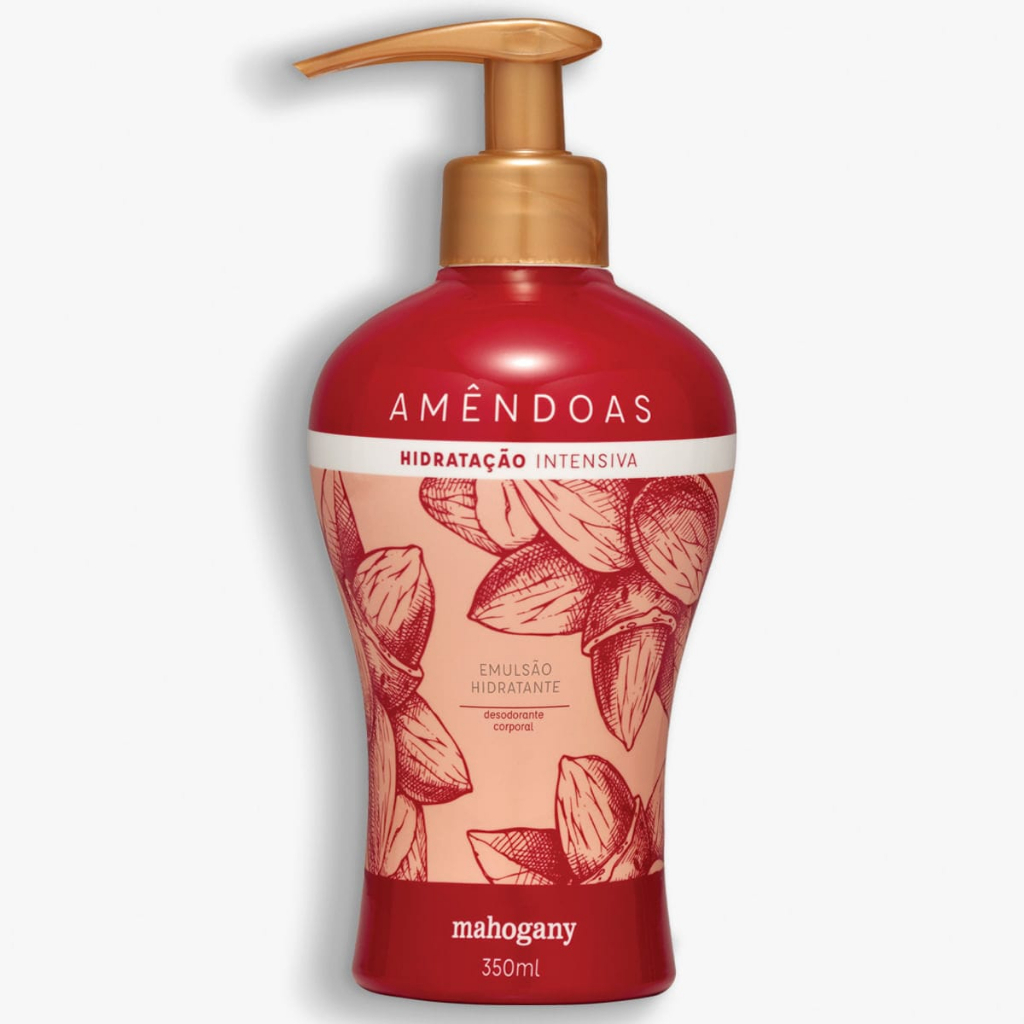 Creme Hidratante Amêndoas Mahogany 350ml | Shopee Brasil