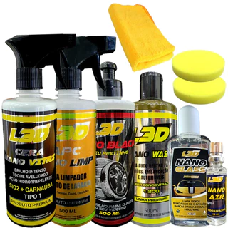 Cera Automotiva Removedor de Chuva Acida Shampoo Automotivo Pretinho Higienizador Aromatizante