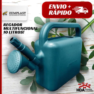 Regador 10 litros De Plástico horta jardim plantas Profissional Alta Resistência