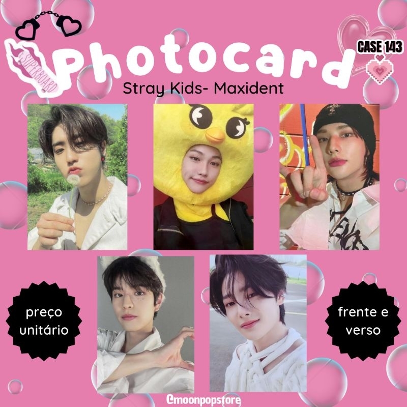 straykids スキズ ヒョンジン トレカ MAXIDENT shopee Photocard Kpop Stray Kids Maxident - VALOR POR UNIDADE- Fanmade