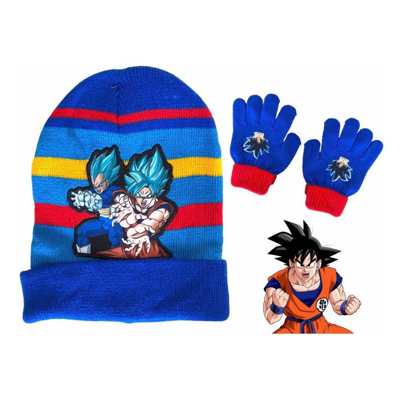 Kit Acessórios Inverno Infantil Menino - Estampa Personagens Boneco Desenho  Goku Anime - Azul - Dragon Ball: Touca Gorro + Luvas em Promoção na  Americanas
